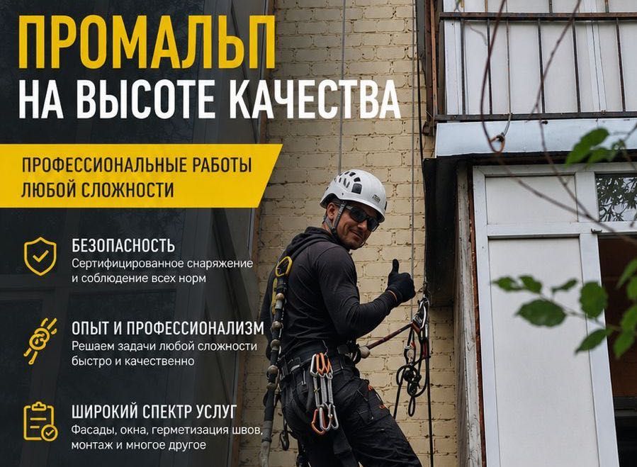 Промышленный альпинизм ТАЛДЫКОРГАН