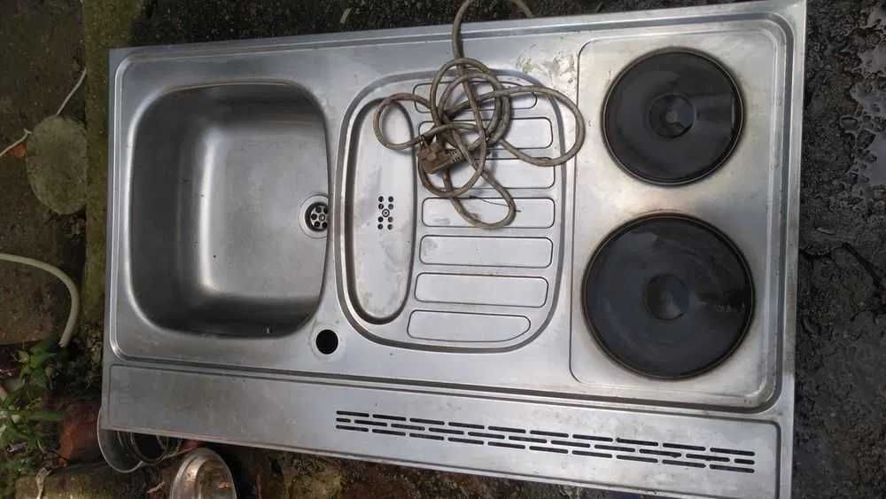 ghiuveta de inox cu-2 plite electrice -