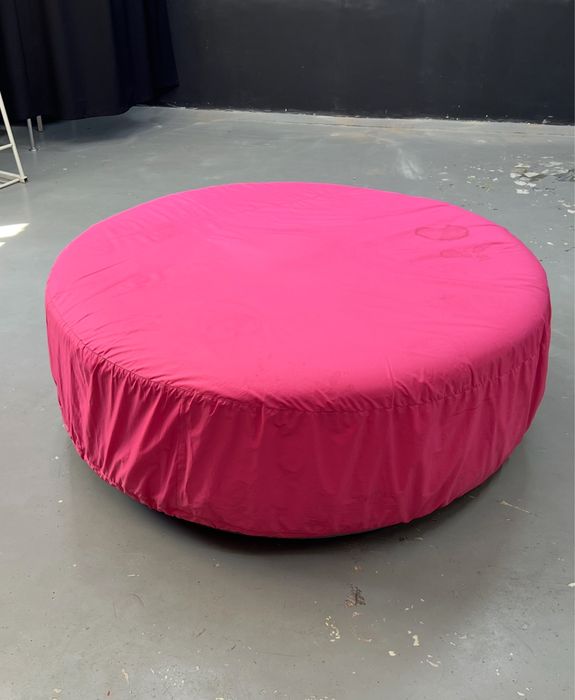 Пуфик круглый со съемным чехлом