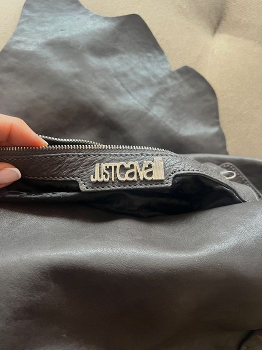 Кожена чанта Roberto Cavalli