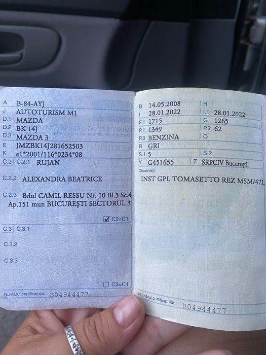 Rabla * casare* mazda 3 motor defect dar încă funcționează