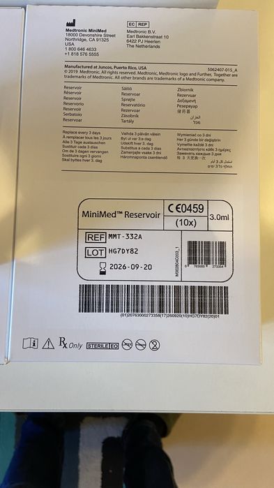 3 seturi infuzie pentru pompa insulina Medtronic MiniMed !