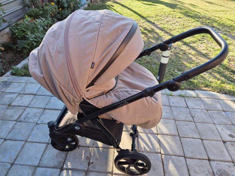 Бебешка количка Tutis Uni 3+, 2в1, цвят nougat