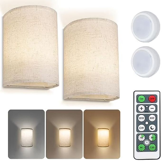 Set 2 Aplică Reîncărcabile cu Telecomandă