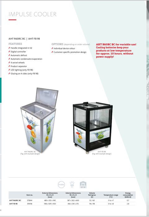 Vitrine de bar / Energizant / Universale