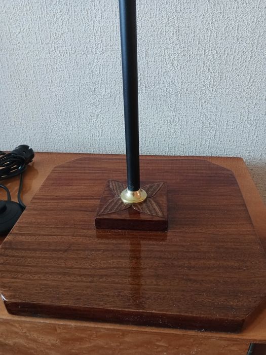 Торшер дерево с латунью