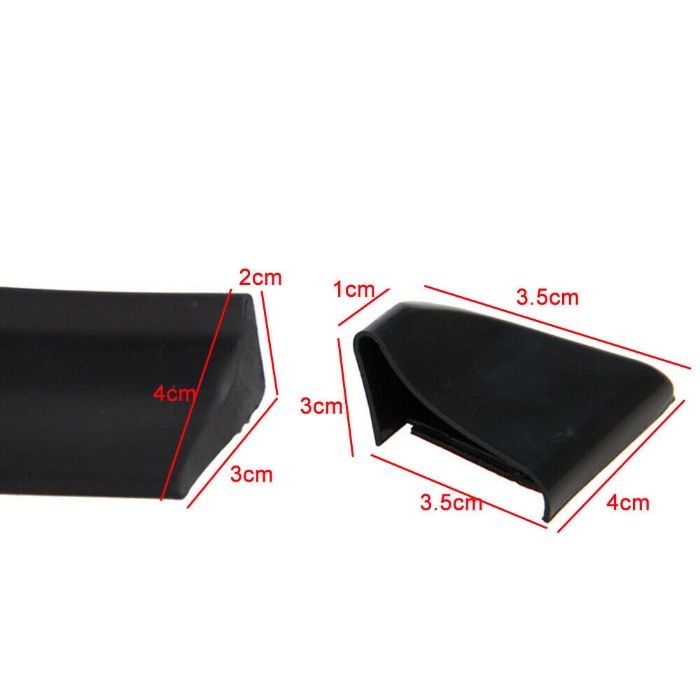 Лип Спойлер SAMURAI за заден капак, ЧЕРЕН, КАРБОН