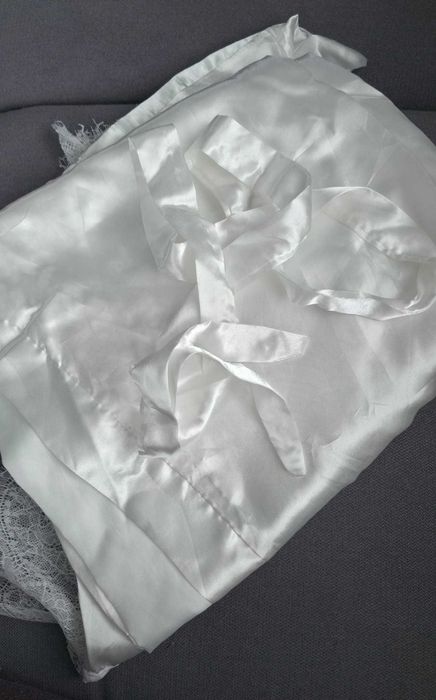 Halat Alb Satin - Mireasa