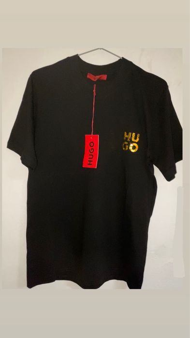 Tricou hugo boss auriu 2025