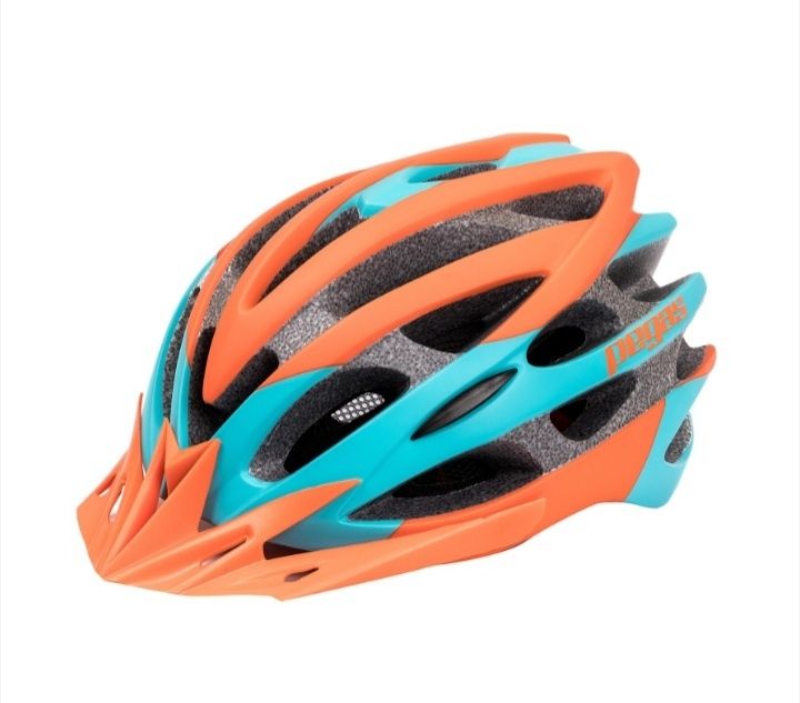 Casca Pegas Capra 18 orificii ventilație Turcoaz Portocaliu bicicleta