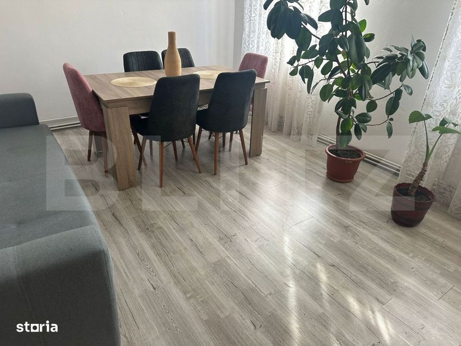 Apartament 2 camere, 48 mp, etaj 2/4, mobilat si utilat complet – ga