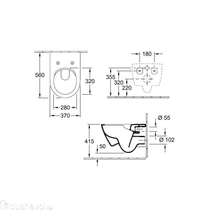 Подвесной унитаз Villeroy Boch