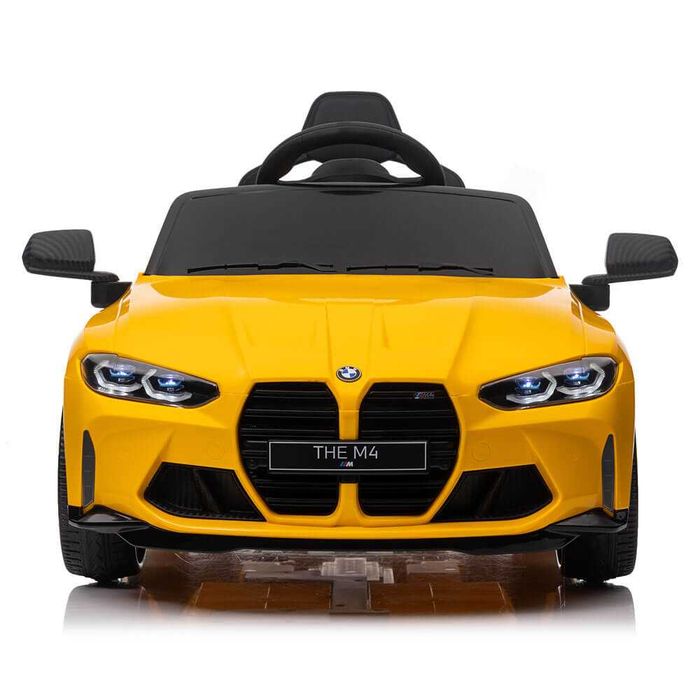 Masinuta electrica BMW M4, galbene, Nr personalizat. sistem troler