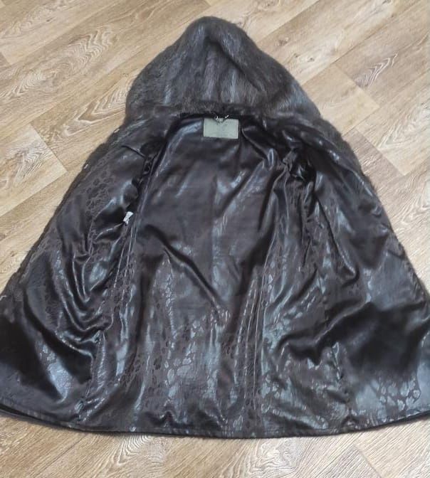 Шуба из нутрии, размер 46