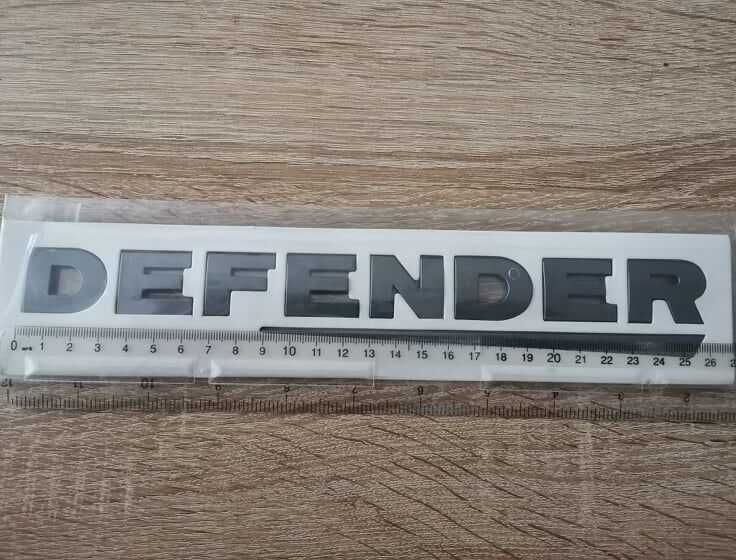 сив надпис Land Rover Defender
