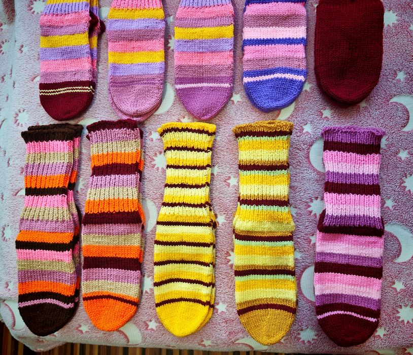 Плетени, топли чорапи