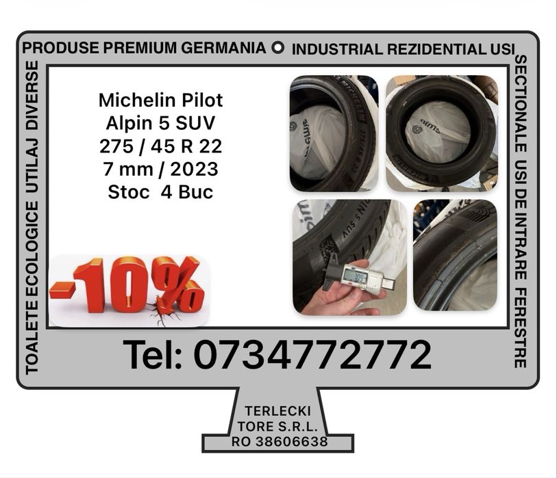 MICHELIN  PILOT Alpin 5 SUV 275/45 R 22  DOT  23  7 mm