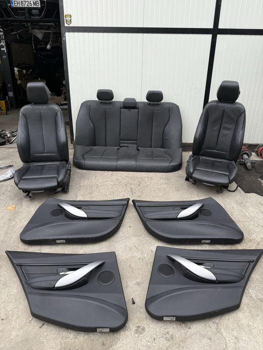 Рекаро салон bmw f30 бмв ф30 черен рекаро салон с подгрев rekaro