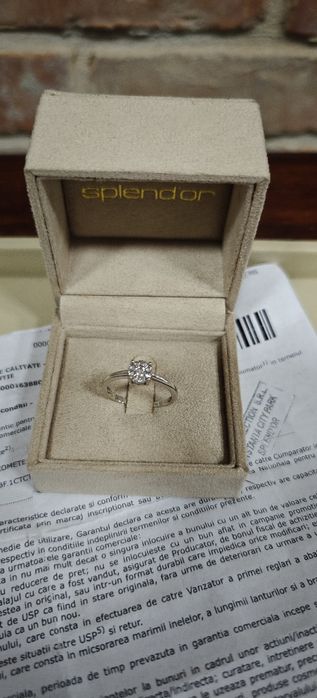Inel aur 18k splend'or diamante naturale 0.28ct (R)