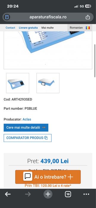 Cantar  de mare precizie Aclas 15/30 kG
