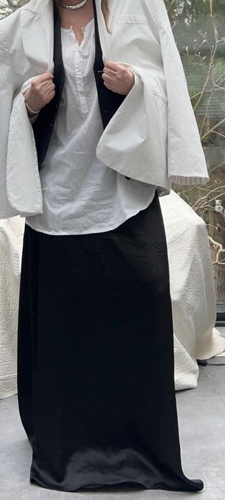 Fusta neagra lunga maxi superba Zara / stil Massimo Dutti Mango