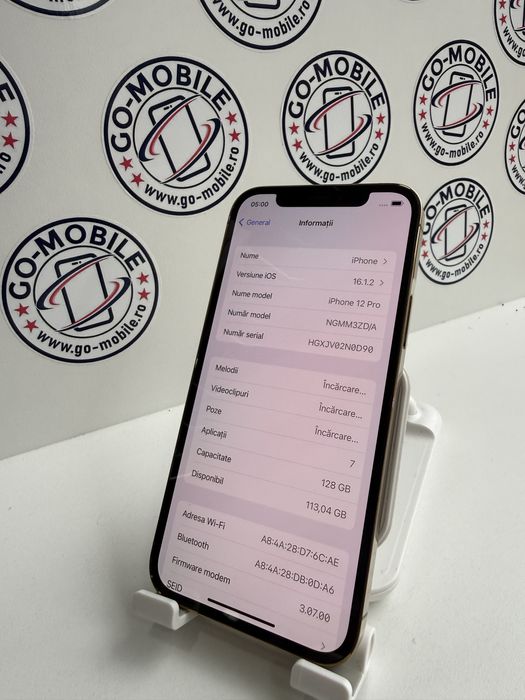 iPhone 12 Pro - 128GB - 100% - NOU - Activat - Garantie