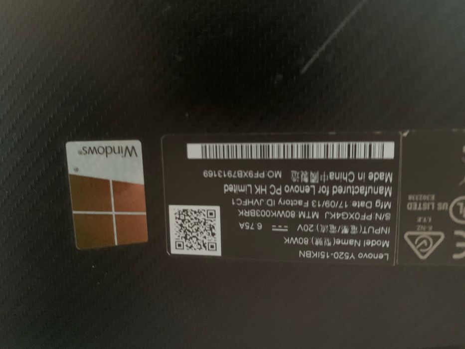 Lenovo legion Y520-15