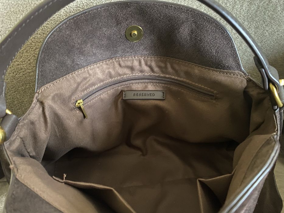 Reserved дамска чанта велур