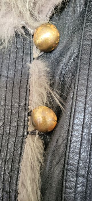 Кожено яке Gil Santucci,сребърна лисица S/M