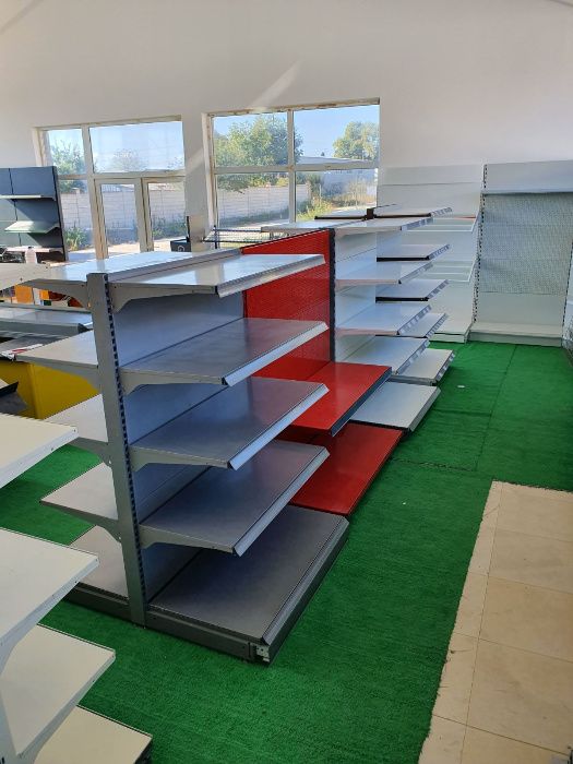 Метални стелажи за супермаркети и магазини