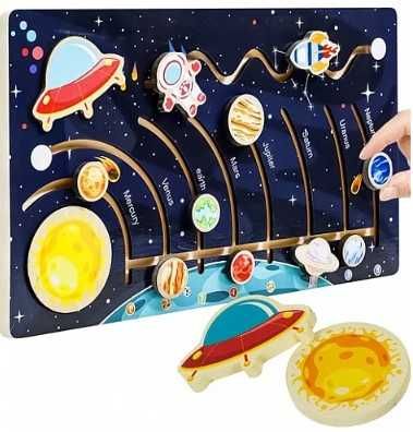 Монтесори логически пъзел Слънчева система