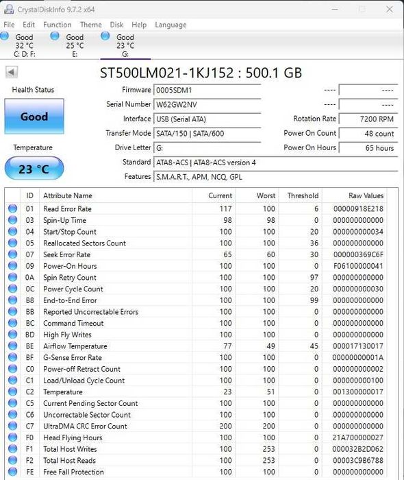 Hard Disk Laptop Seagate THIN ST500LM021, 500GB, 7200rpm, 32MB, SATA 3
