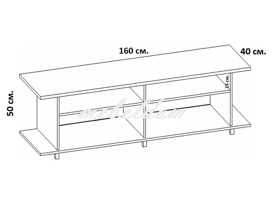 Тв шкаф 160см. с две чекмеджета(код-3079)
