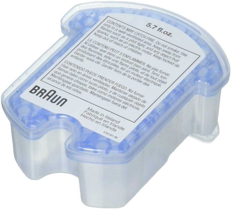 Картридж для чистки бритвы с жидкостью Braun Clean & Renew Refill.