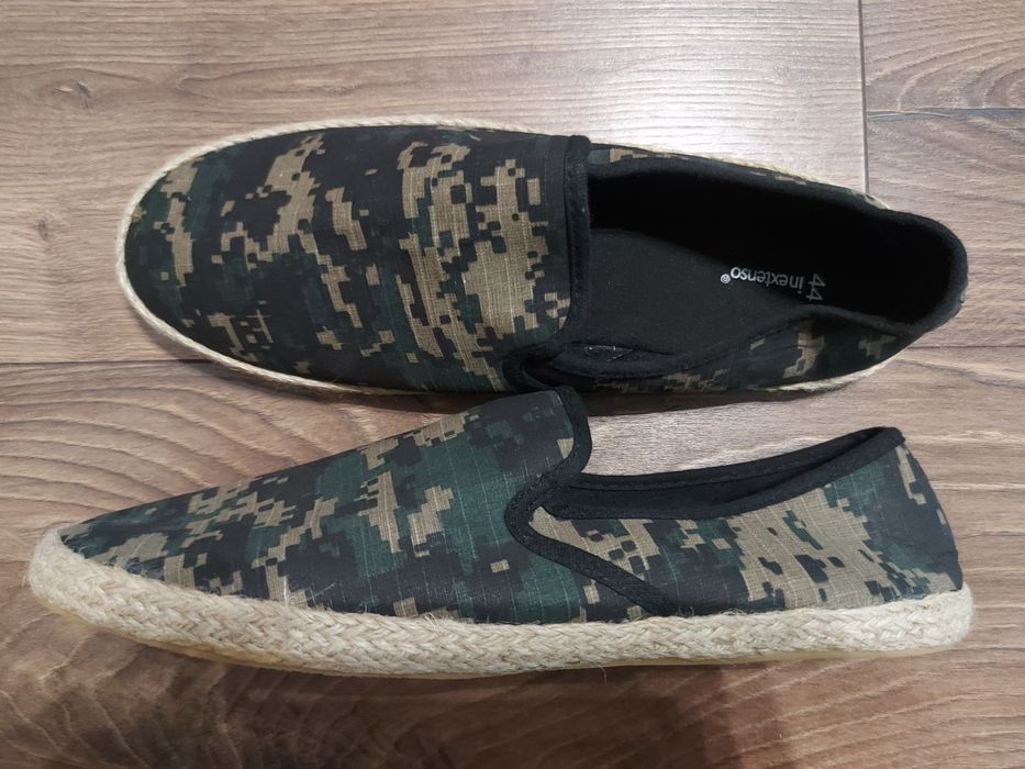 INEXTENSO espadrile barbati noi nr.44 verde (model militar)