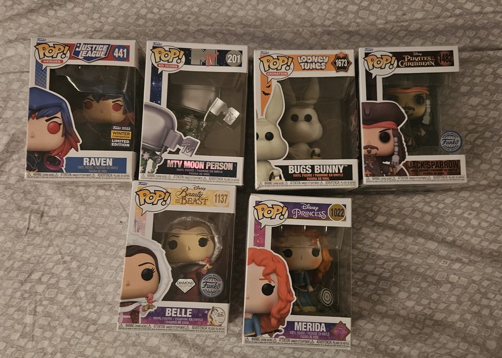 Funko Dc, looney tunes, Mtv, disney