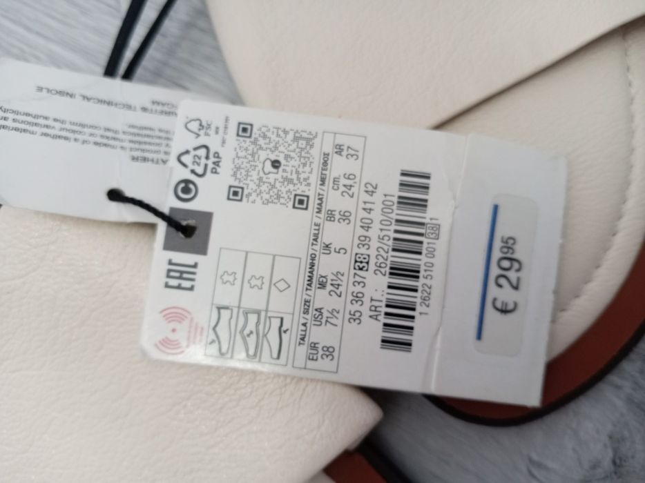 Papuci Zara, mărime 38