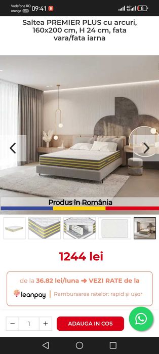 Saltea Premier PLUS 160x200