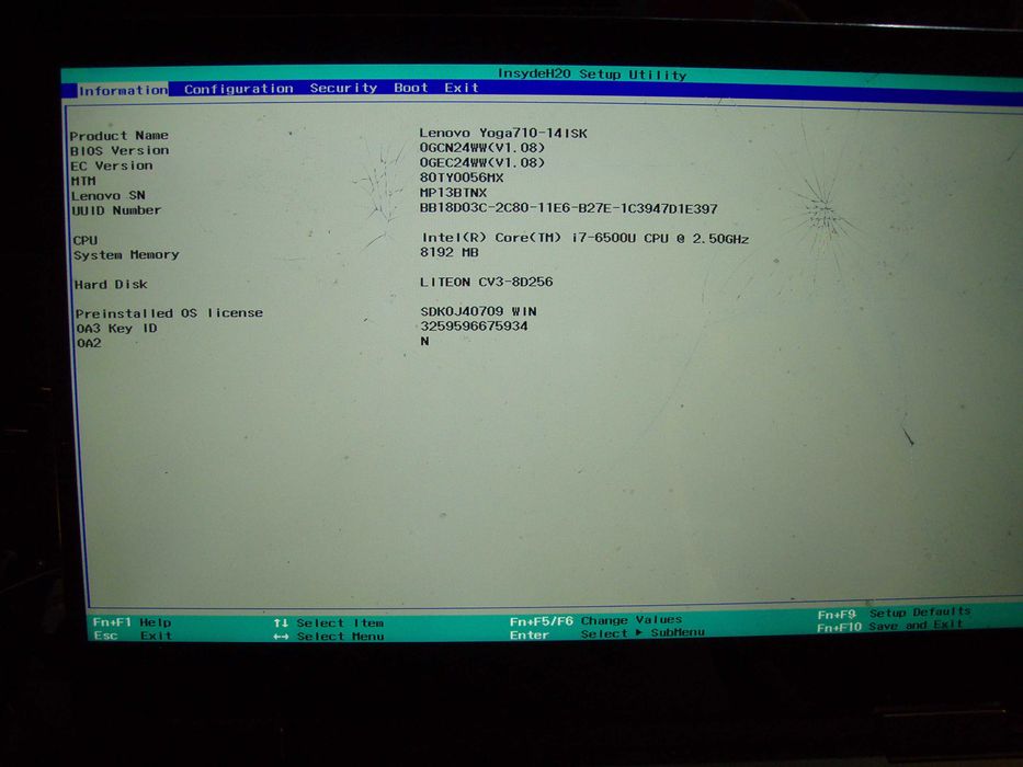 Dezmembrez Lenovo Yoga 710-14ISK i7-6500u