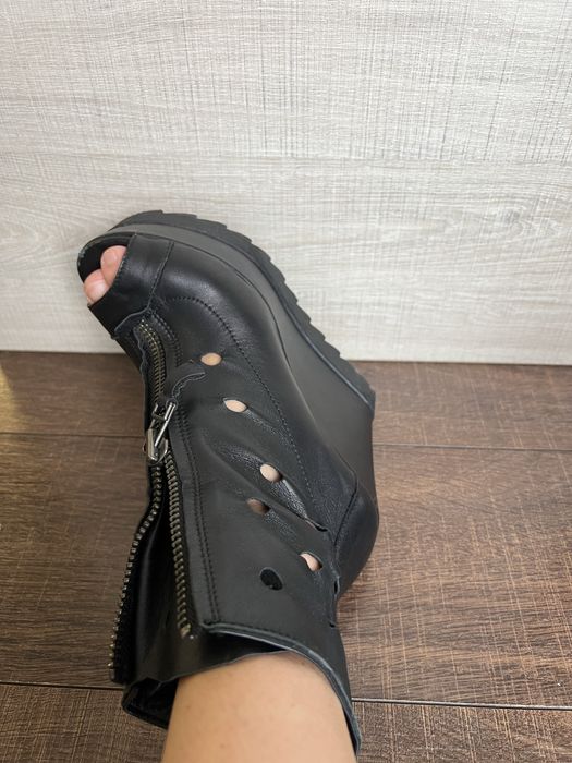 Дамски летни боти BIANKI естествена кожа