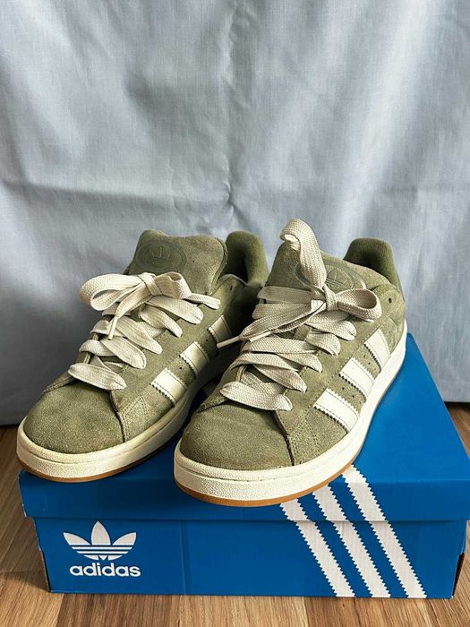 Adidas Campus silver green marimea 44