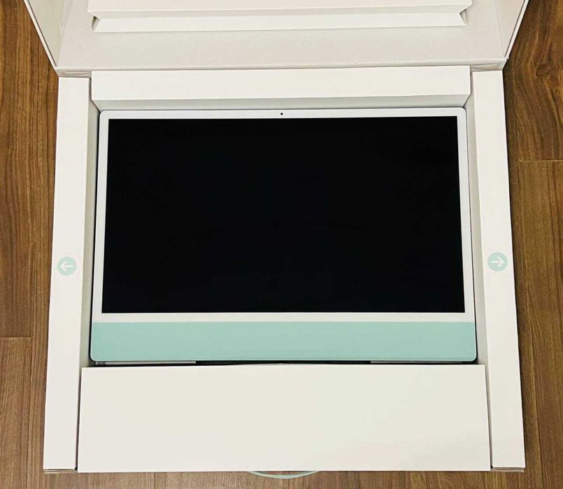 iMac 24 Retina 4.5K | M1 чип с 8 ядрен GPU | 512GB - Зелен - Като НОВ!