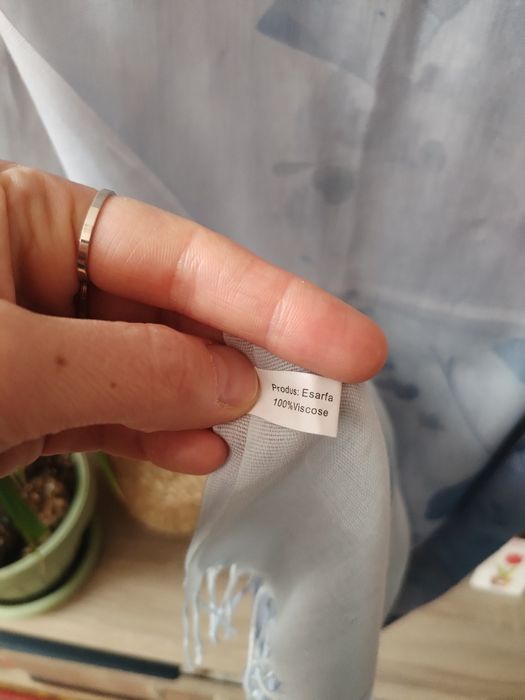 Esarfa subțire de primăvară, 100% vâscoza
