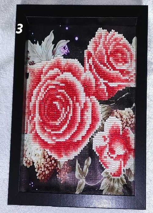 Диамантени гоблени готови ,ръчно изработени с рамка.