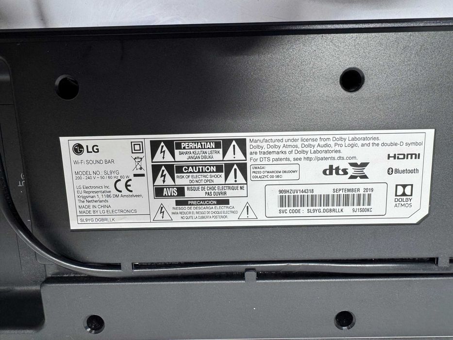 Саундбар - LG SL9YG / 60 W