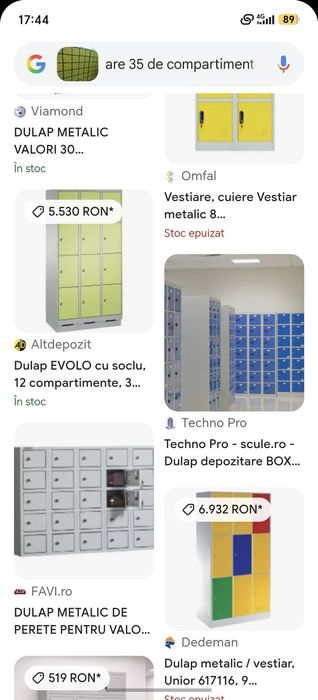 Vând 2 vestiare.