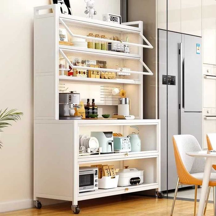 Стенка/ Кухонный шкаф с прозрачным окном/для посуды и продуктов