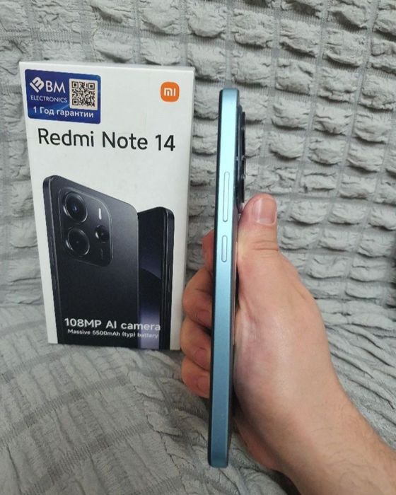 Redmi Note 14 8+8/128Gb Blue Igravoy kuchli karobka Bor Holati yaxshi