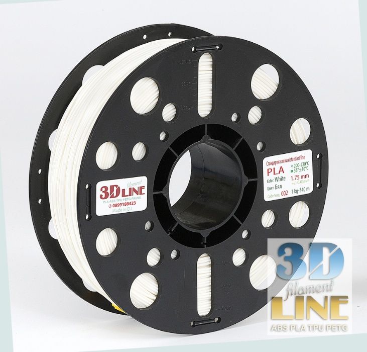 Нишка за 3Д принтер - българско производство. Филамент