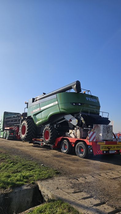 Transport Combina Tractor Utilaje Constructii Agabaritice Trailer